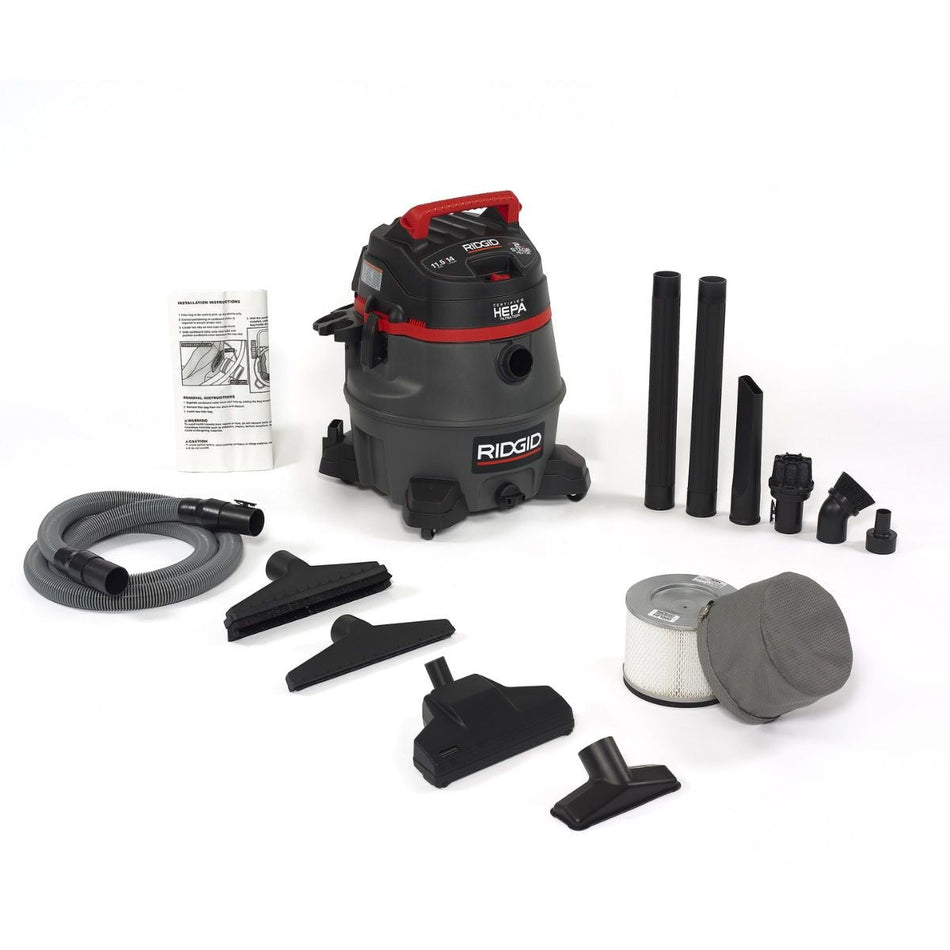 Aspiradora para Sólidos y Líquidos 14 Galones, Ridgid - Tienda Henca