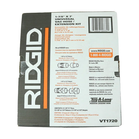 Manguera y Adaptador VT1720 de Aspiradora, Ridgid - Tienda Henca